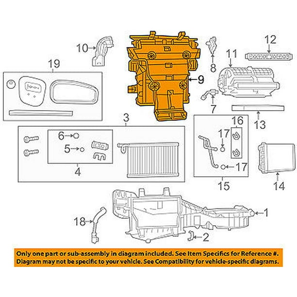 Air Distribution Case Mopar 68079501AB